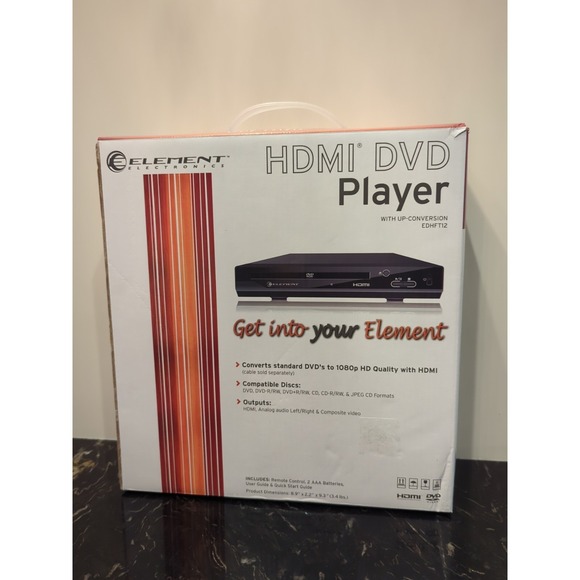 Element Electronics Other - Element Electronics- HDMI DVD Player With Up-Conversion- EDHFT12 - New